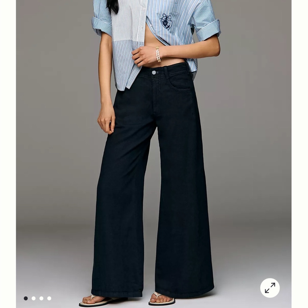 The Adi Mid-Rise Clean-Hem Flare Pants by Pilcro